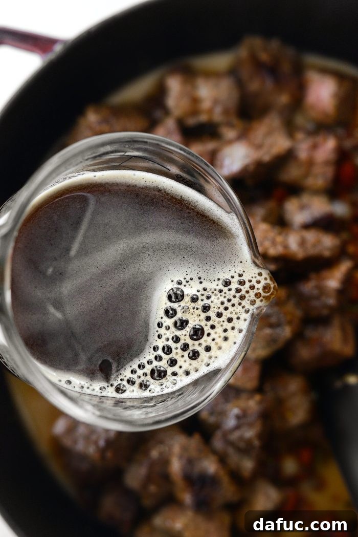 pour in guinness