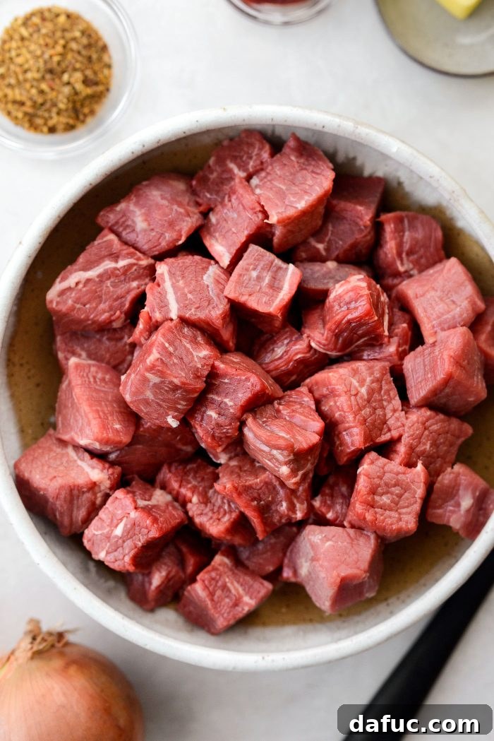 cubed roast
