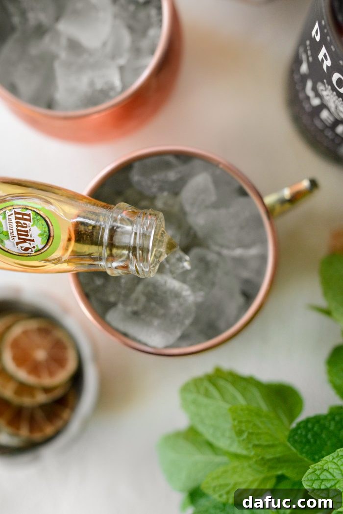 Emerald Kick 8 Top off with Irish ginger ale