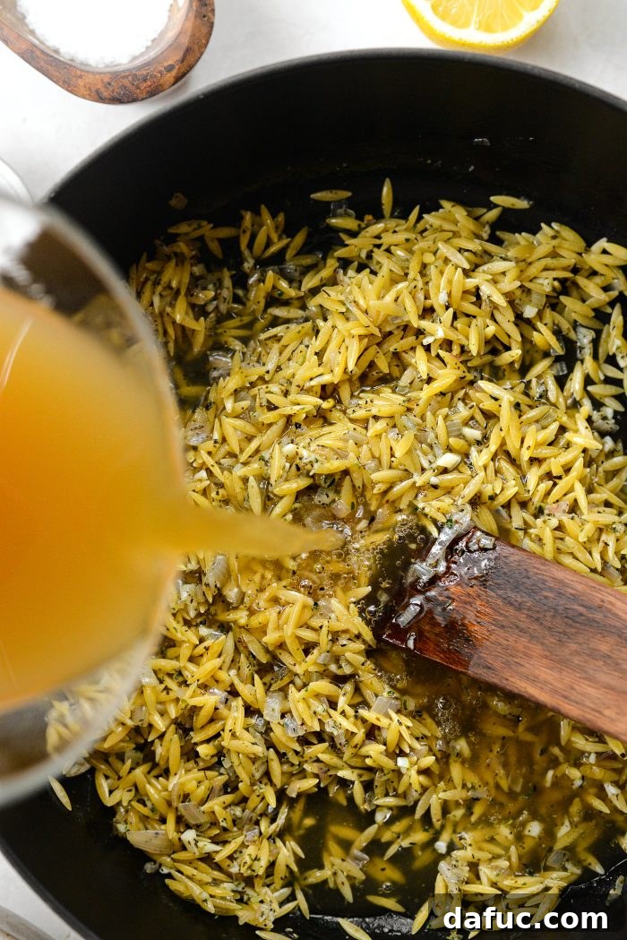 pour in bone broth