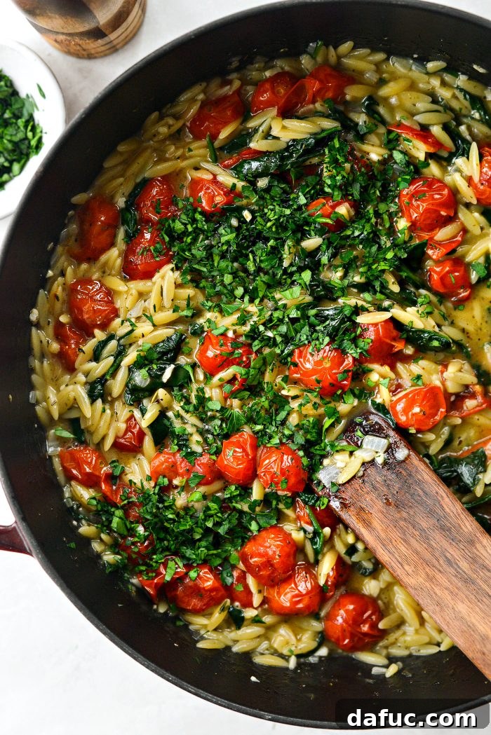 stir in minced parsley
