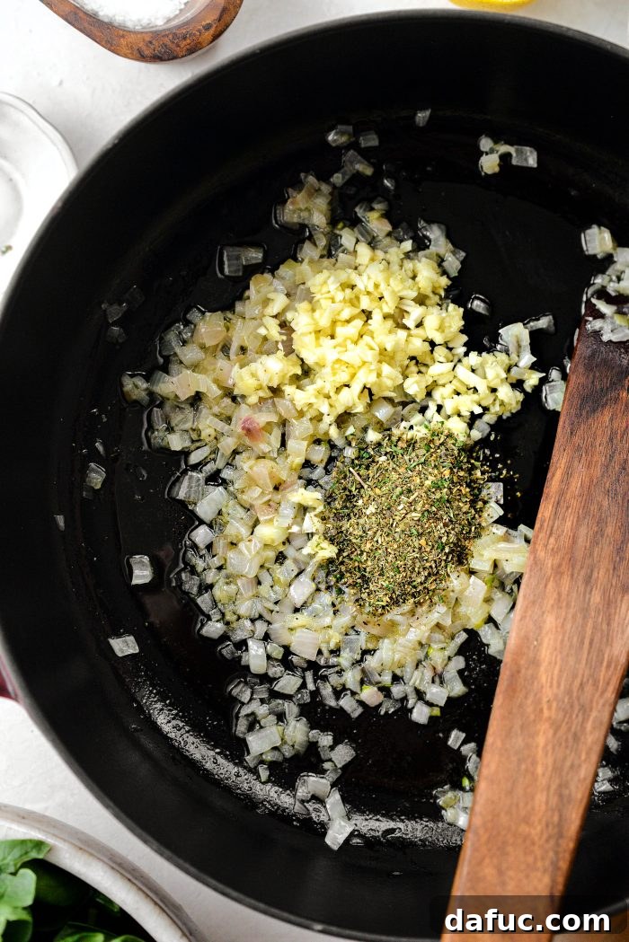 add garlic and Italian seasoning