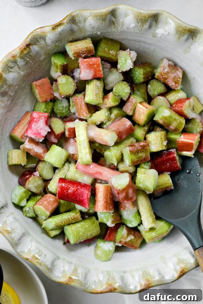 Sweet Tart Rhubarb Jam 7 toss well to combine