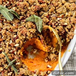 Maple Bourbon Bacon Sweet Potato Casserole