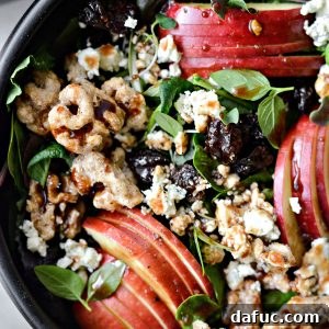 Apple Cherry and Candied Walnut Salad