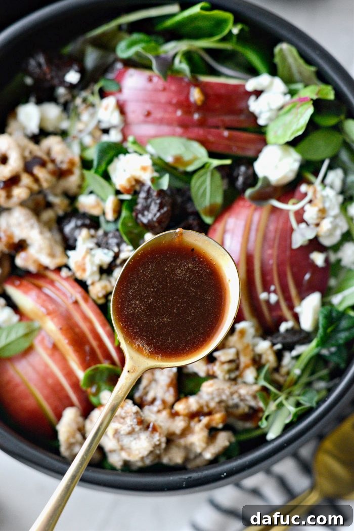 drizzle with the cherry balsamic dressing