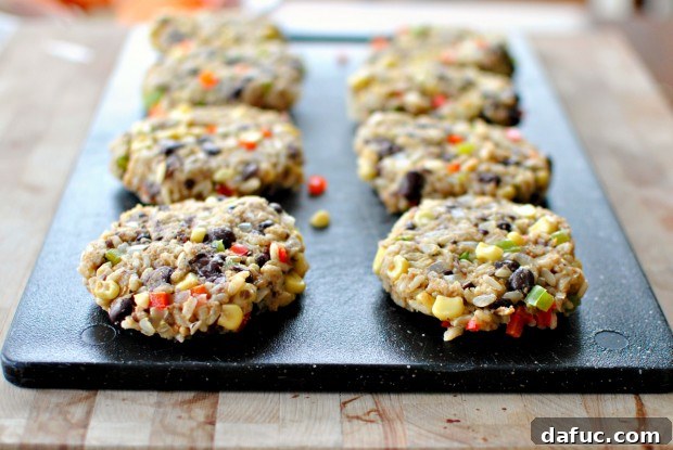 Forming veggie burger patties