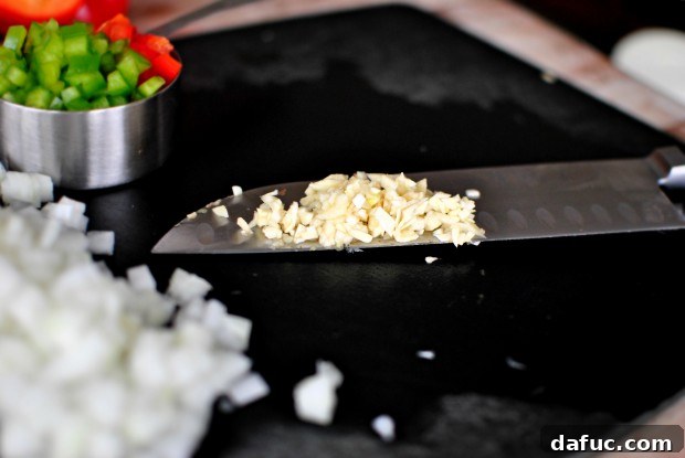 Minced fresh garlic