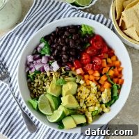 Mexicali Chopped Salad with Creamy Cilantro Lime Dressing