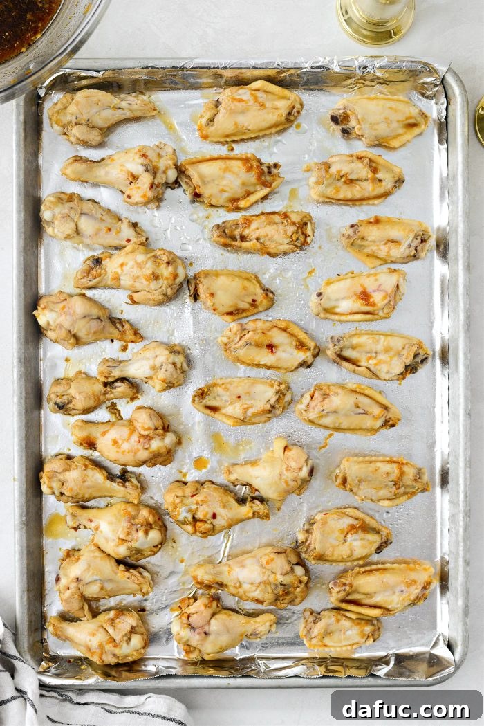 arrange wings on pan skin side down and broil