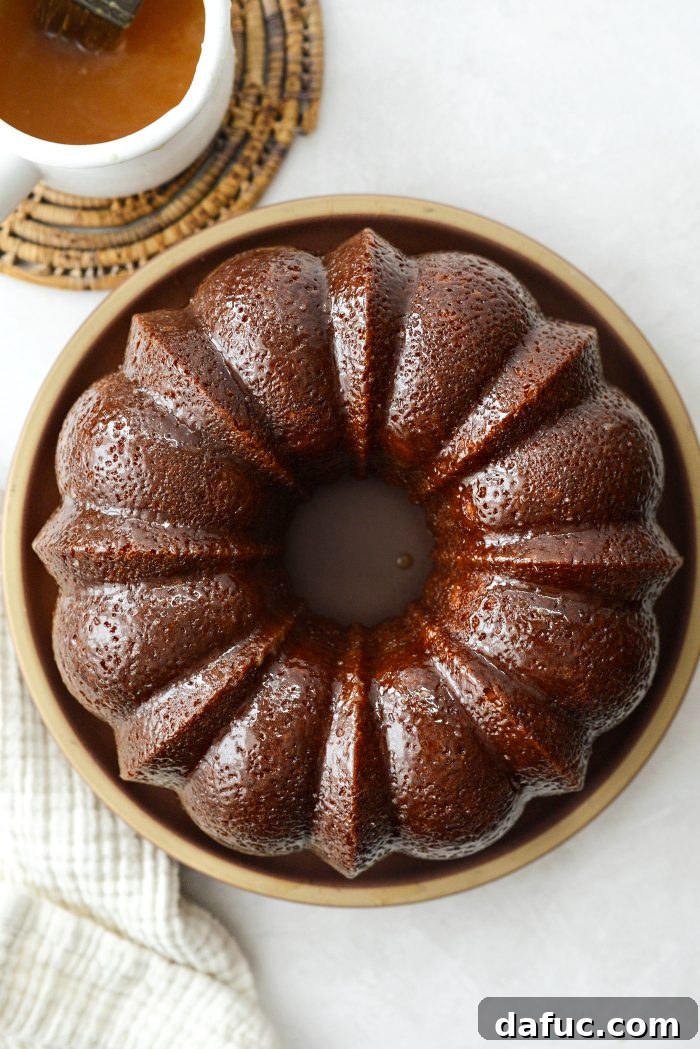 Golden Butter Drenched Cake 18 Kentucky Butter Cake, fully glazed and ready to slice
