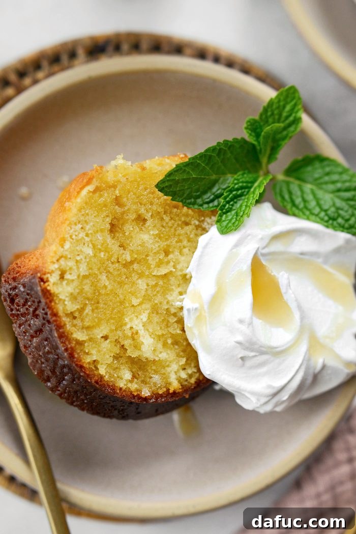 Golden Butter Drenched Cake 21 A whole Kentucky Butter Cake on a stand