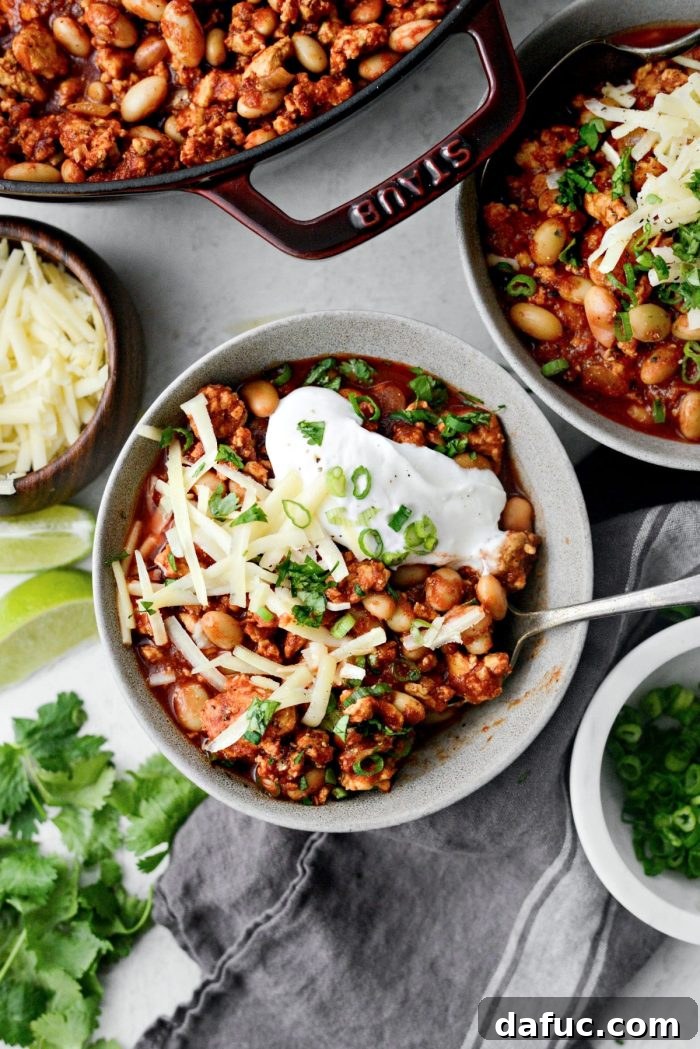Chipotle White Bean Turkey Chili