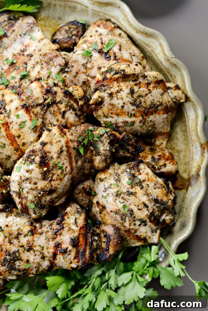 Za'atar Grilled Chicken Thighs
