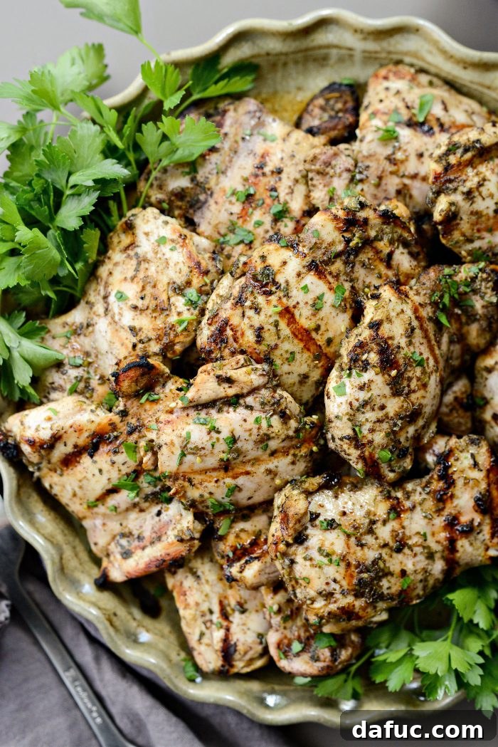 Za'atar Grilled Chicken Thighs