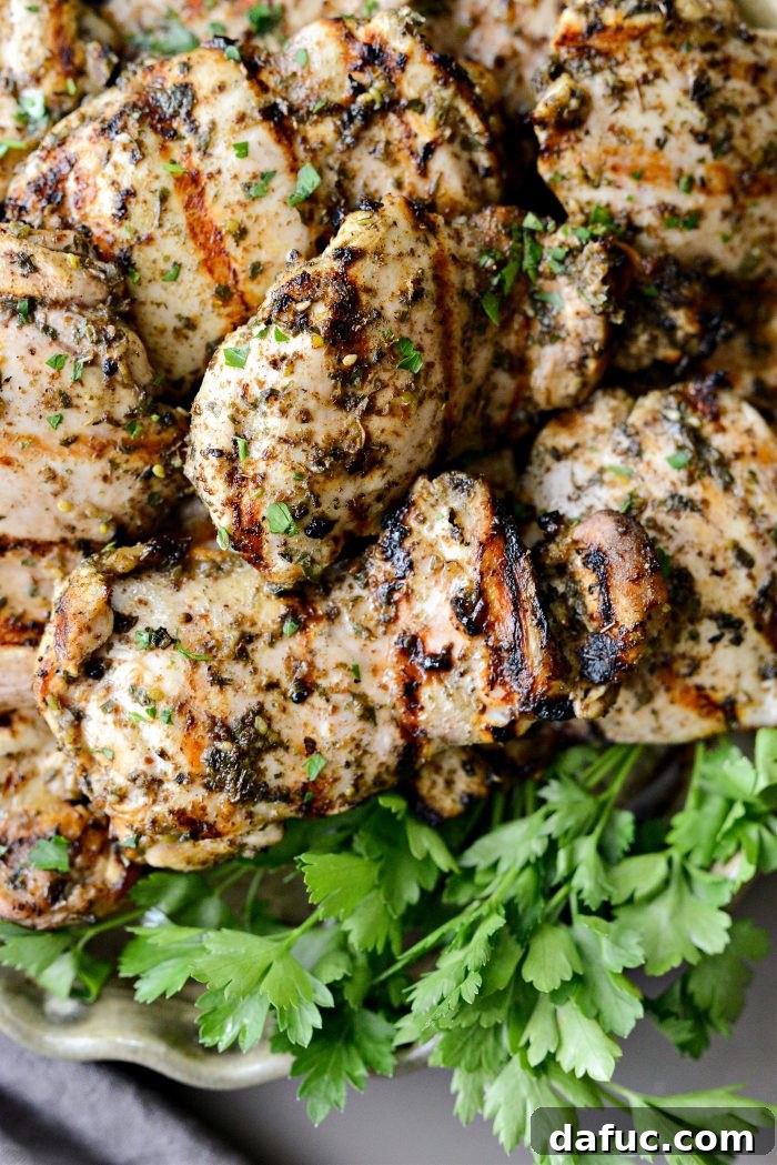 Za'atar Grilled Chicken Thighs