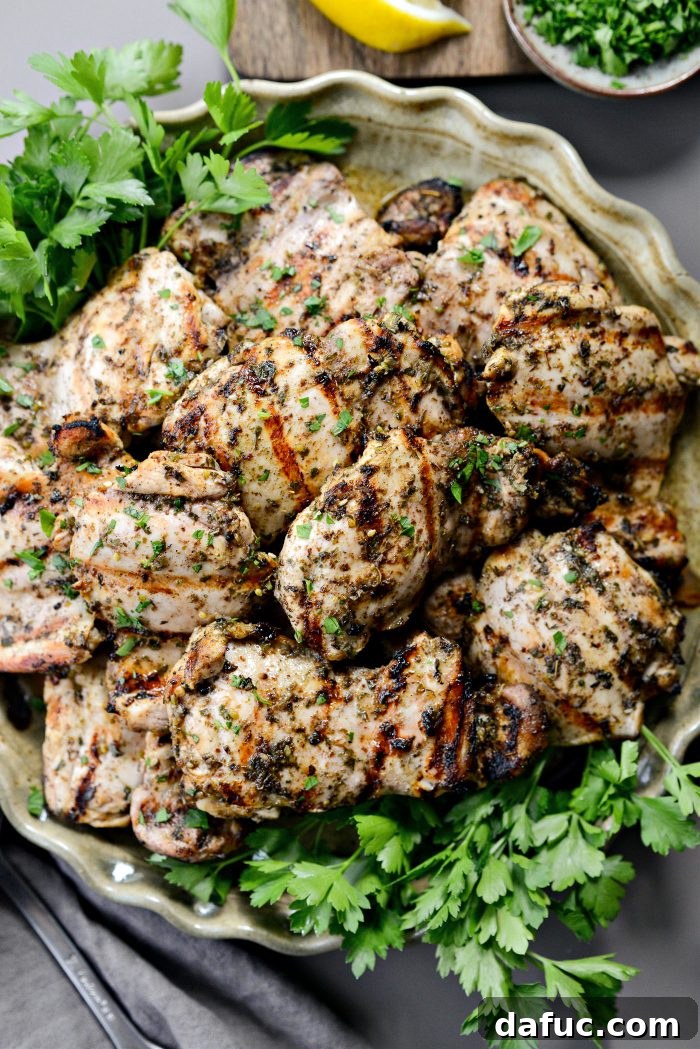 Za'atar Grilled Chicken Thighs