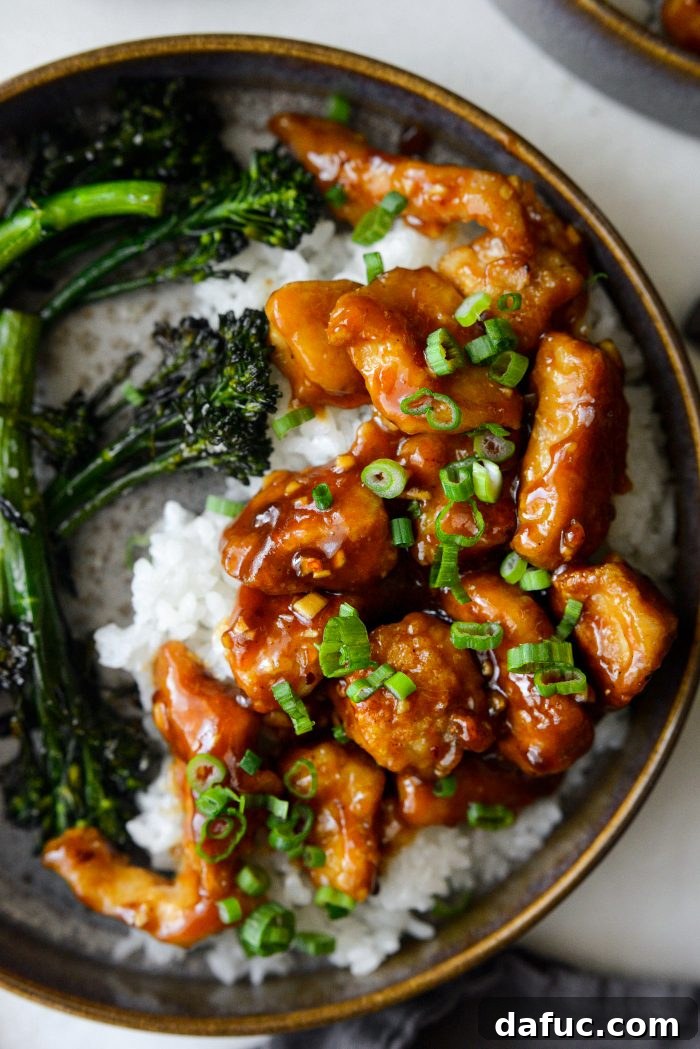 Sticky Sweet Bourbon Chicken 22 Another beautiful shot of Bourbon Chicken