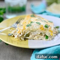 White Chicken Enchilada Lasagna