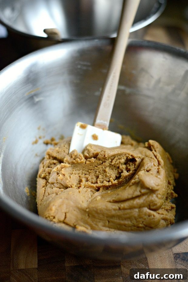 Golden Molasses Chews 11 Chilled cookie dough in a bowl, covered.