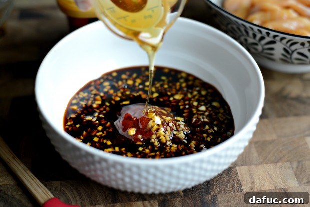 Adding honey to stir-fry sauce