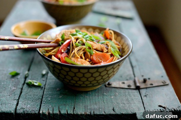 Another view of the Chicken Rainbow Vegetable Stir-fry