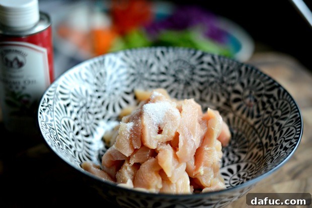 Adding sugar to chicken