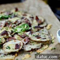 A finished plate of Irish Nachos.