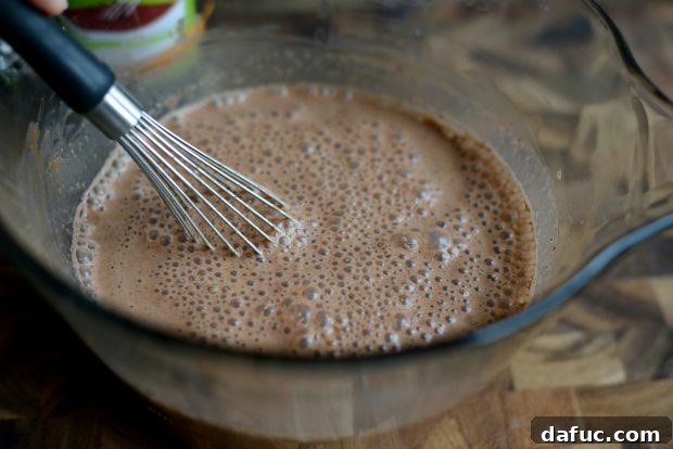 Cool Cocoa Bliss 14 The finished Iced Hot Chocolate mixture ready to be served