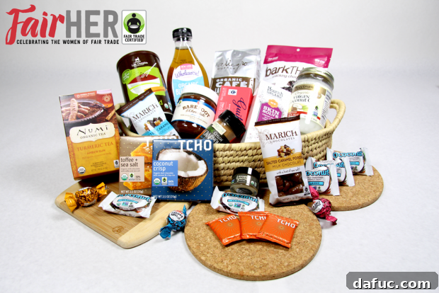 Cool Cocoa Bliss 22 FairHer Giveaway Photo featuring a selection of Fair Trade products