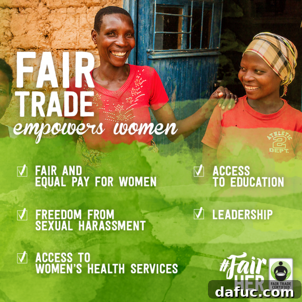 Cool Cocoa Bliss 5 Infographic showing 5 Ways Fair Trade Empowers Women