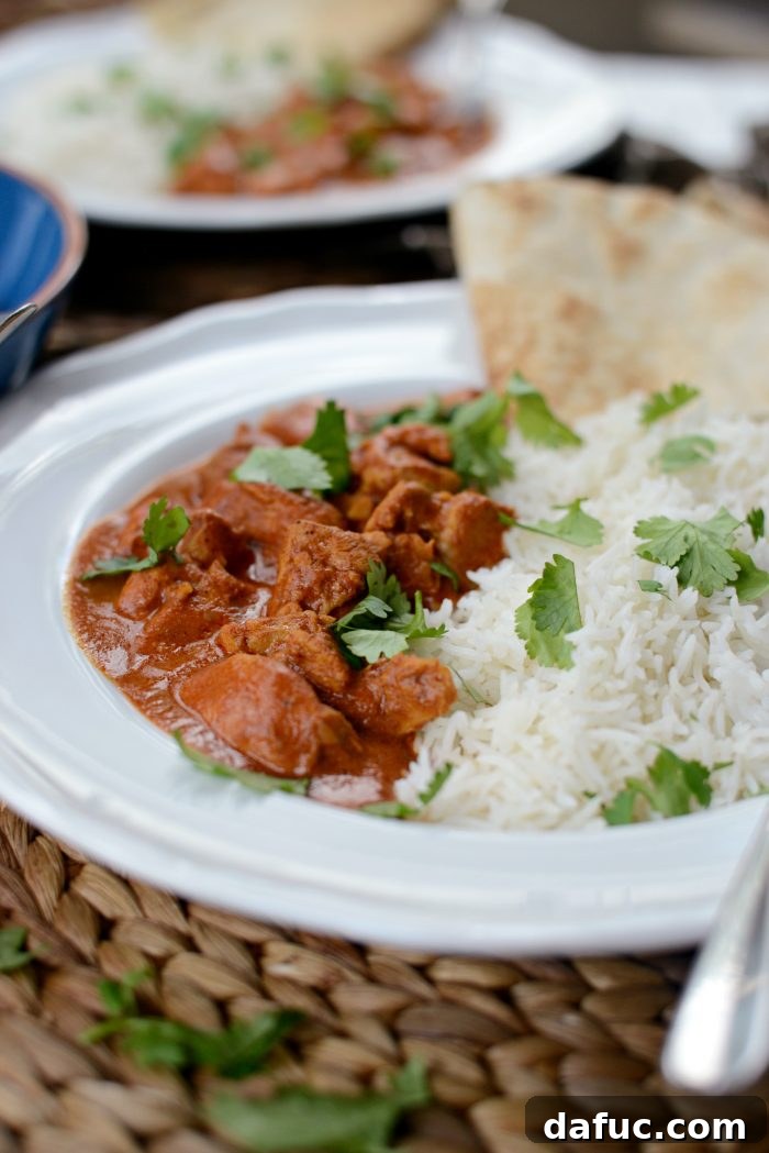 The Ultimate Chicken Tikka Masala 7 A bowl of freshly cooked Chicken Tikka Masala ready to serve