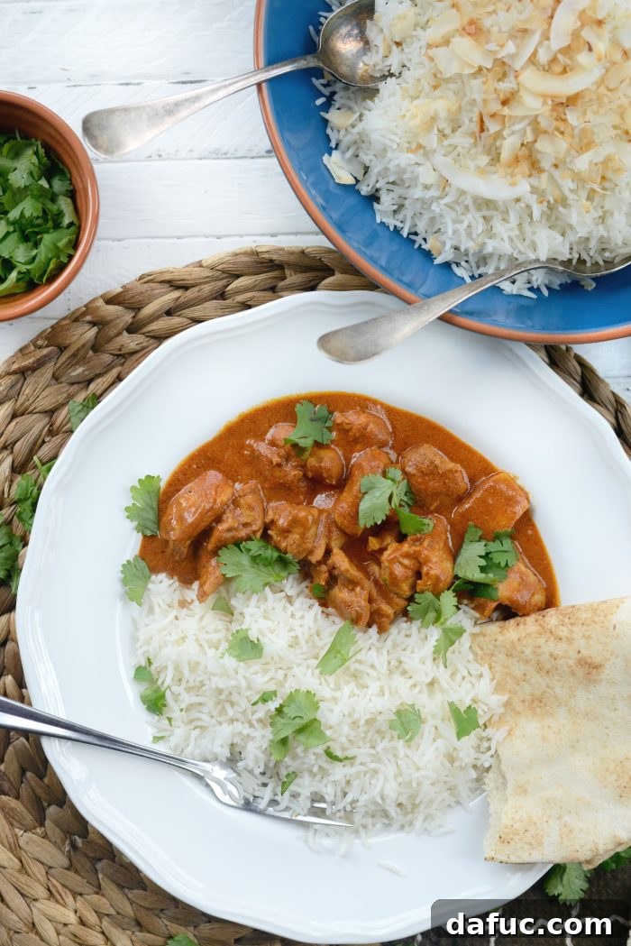 The Ultimate Chicken Tikka Masala 9 Another beautiful shot of Chicken Tikka Masala served in a bowl