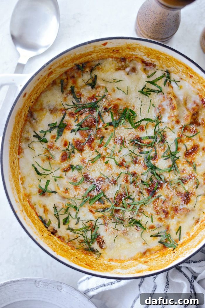 Effortless One-Pan Spaghetti 17 sprinkle with remaining parmesan and sliced basil