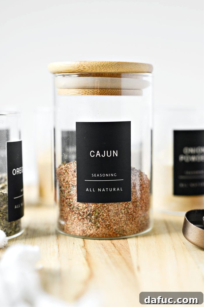 Craft Your Own Cajun Spice Blend 2 Freshly Made Cajun Seasoning in a Jar