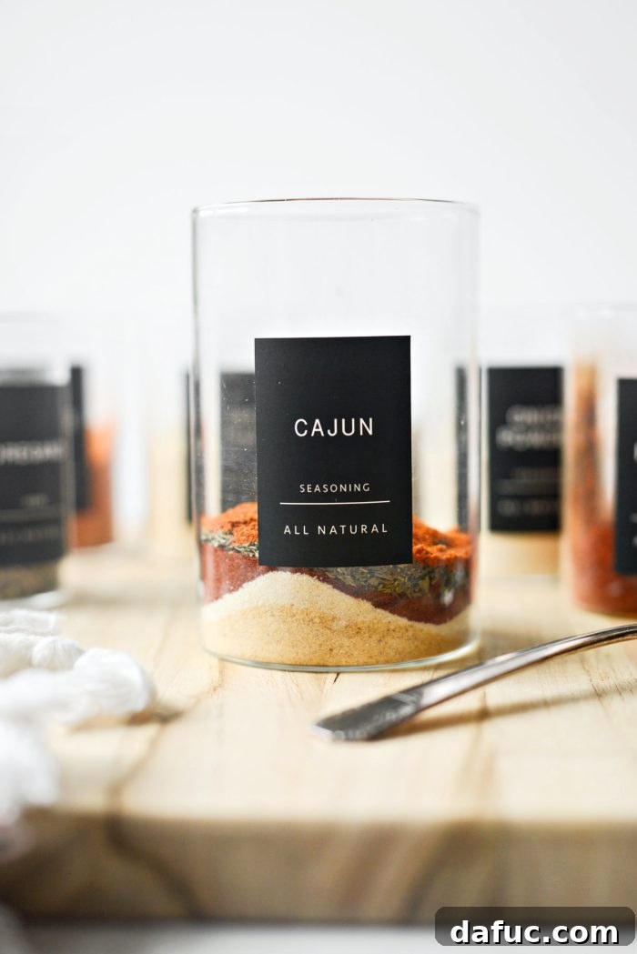 Craft Your Own Cajun Spice Blend 4 Measuring and Adding Herbs and Spices to a Container