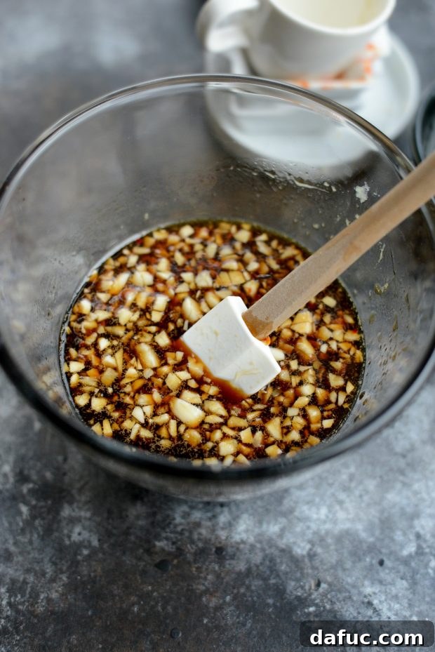 Zesty Ginger Sesame Chicken Stir-Fry 6 Making the stir-fry sauce ingredients