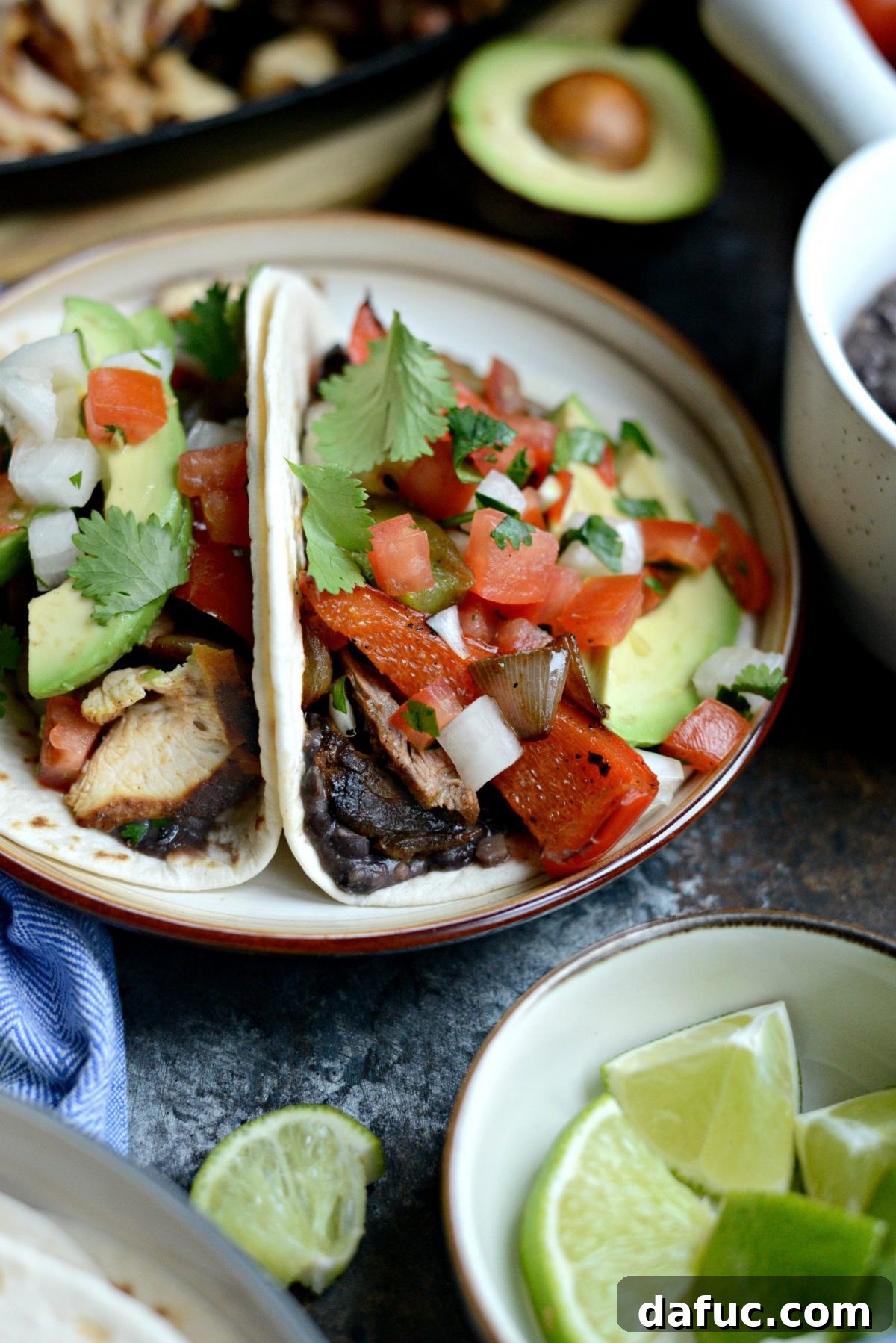 Another appealing shot of Skillet Frajitas