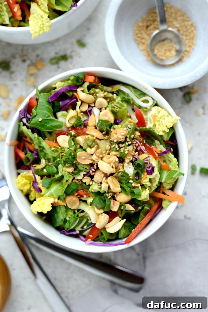 Vibrant Asian Harvest Salad 2 Crunchy Asian Veggie Salad with Honey Ginger Peanut Dressing