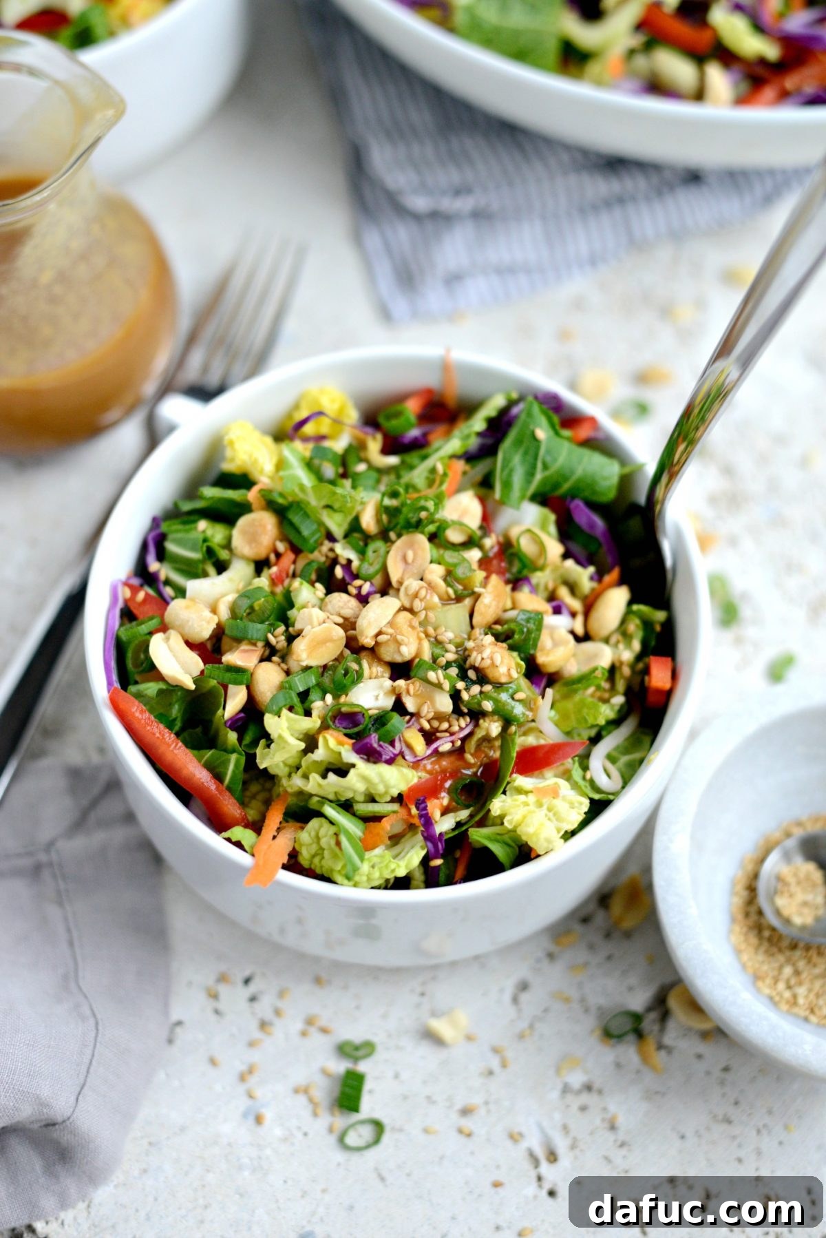 Vibrant Asian Harvest Salad 3 Fresh vegetables for Asian salad