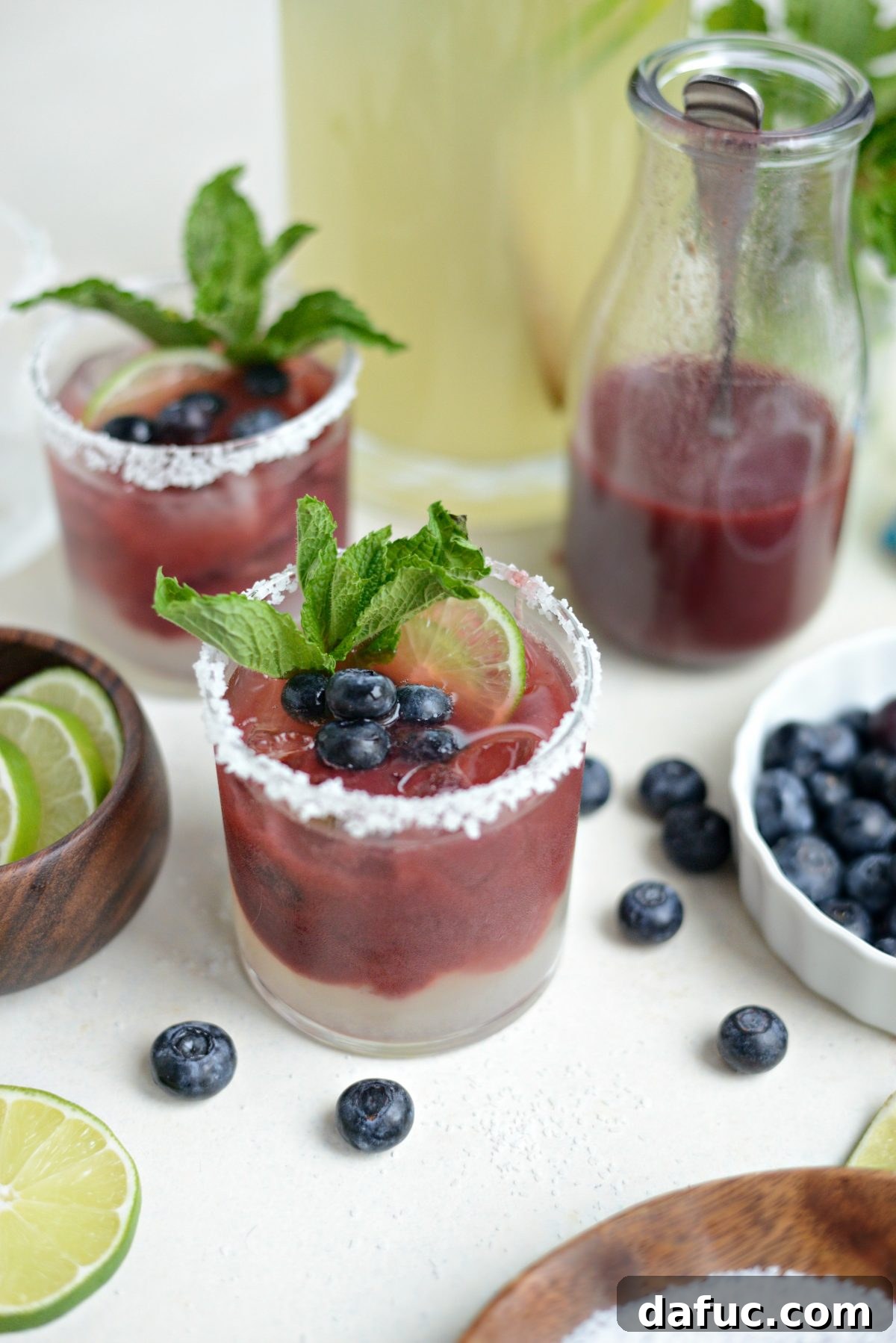 Blueberry Bliss Margaritas 2 Blueberry Margaritas