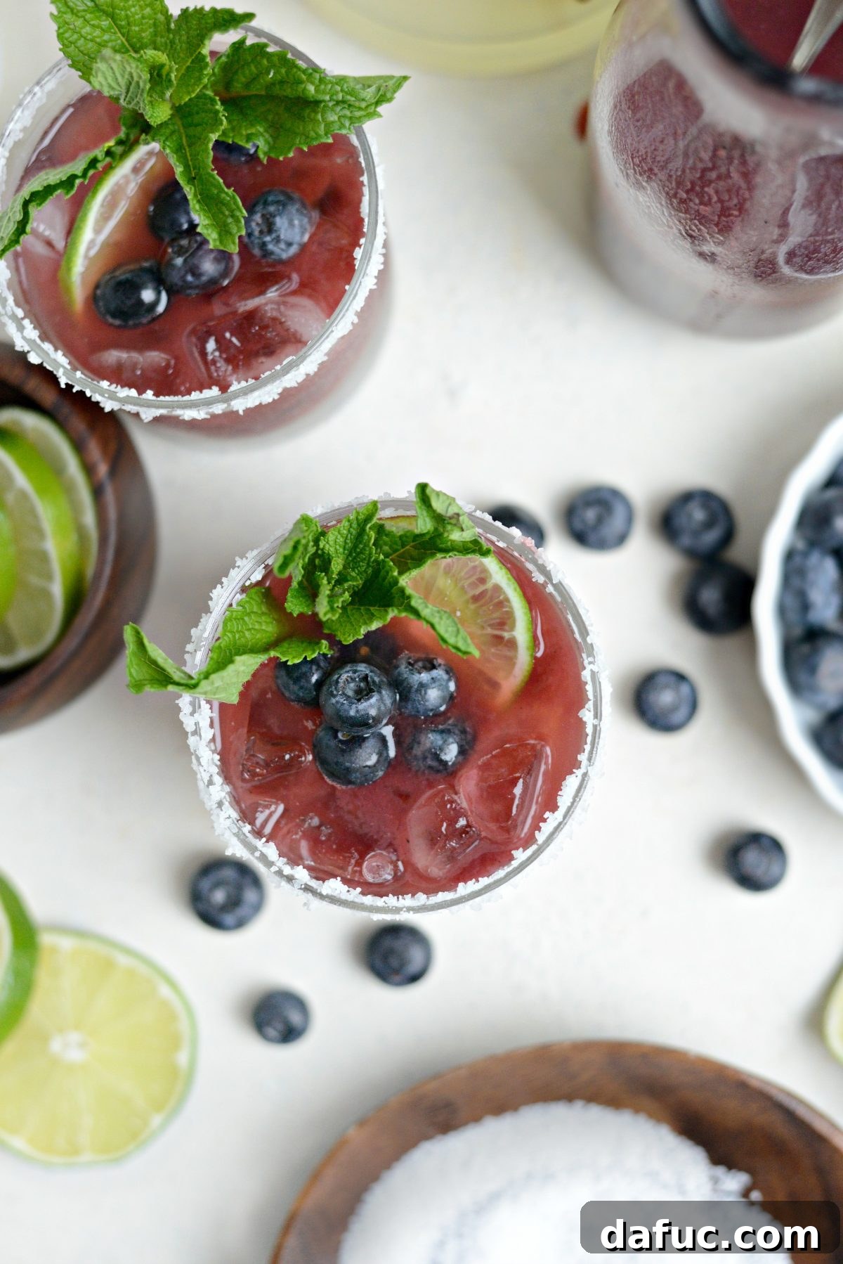Blueberry Bliss Margaritas 3 Blueberry Margaritas