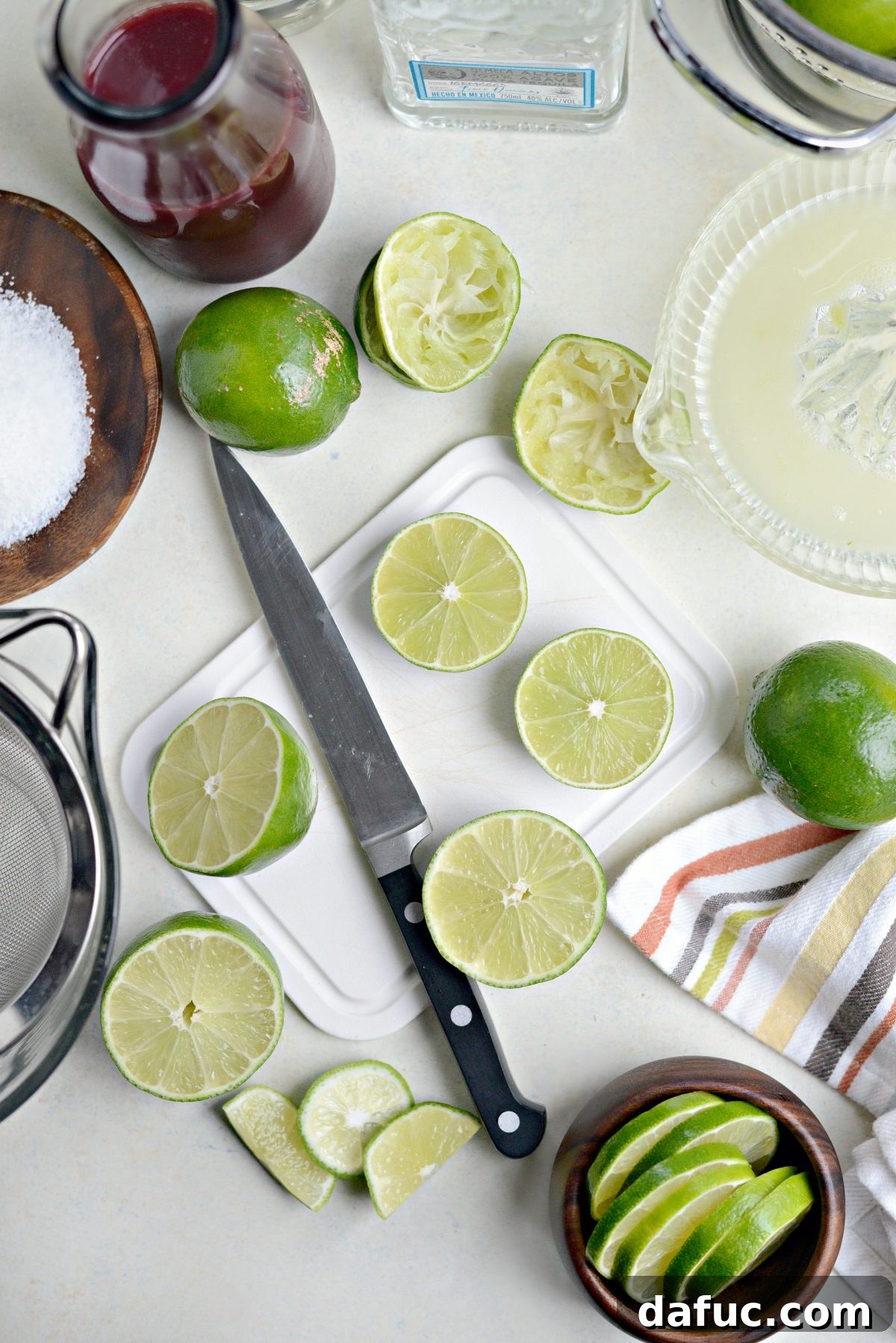 Blueberry Bliss Margaritas 5 limes