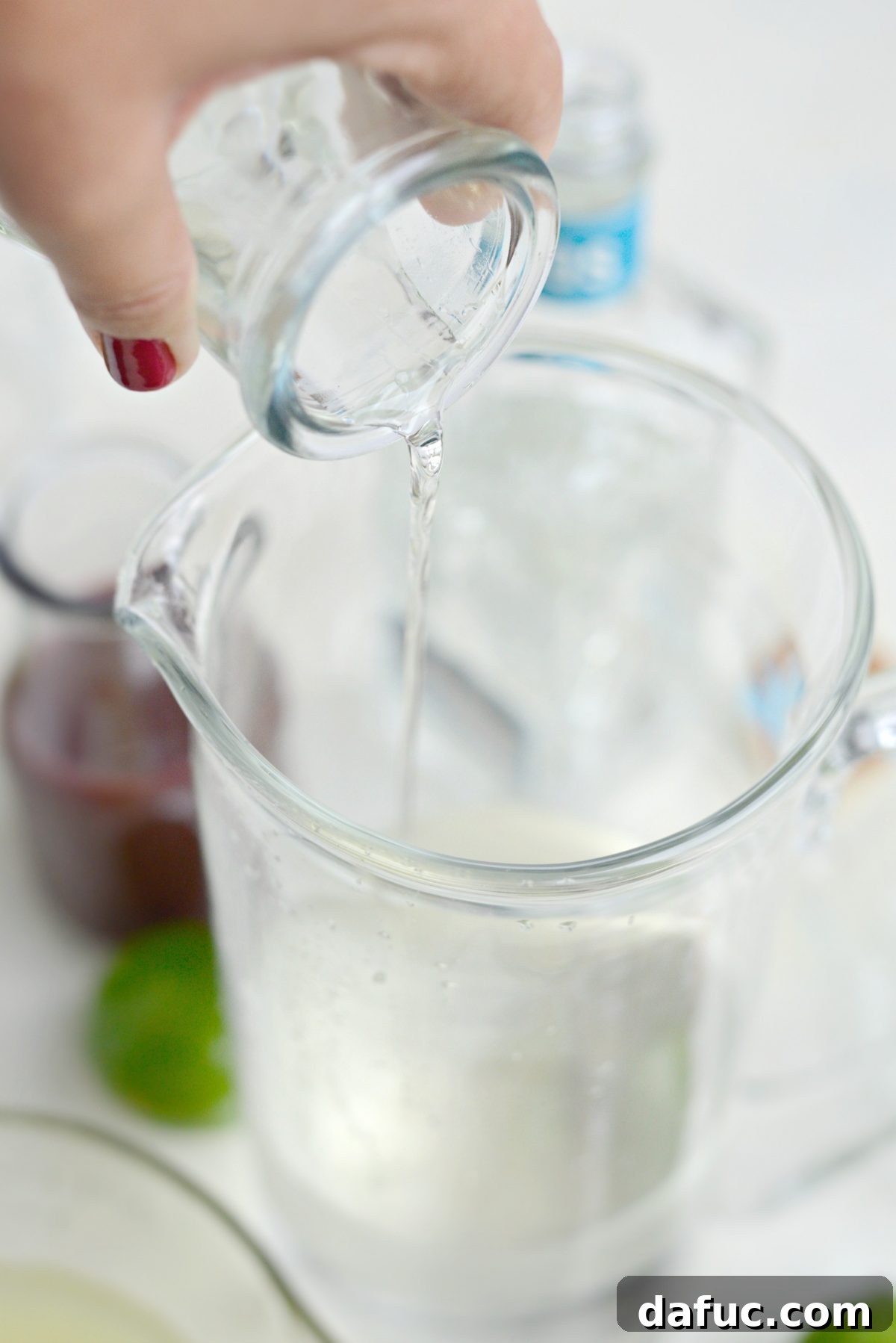 Blueberry Bliss Margaritas 8 pour in lime juice