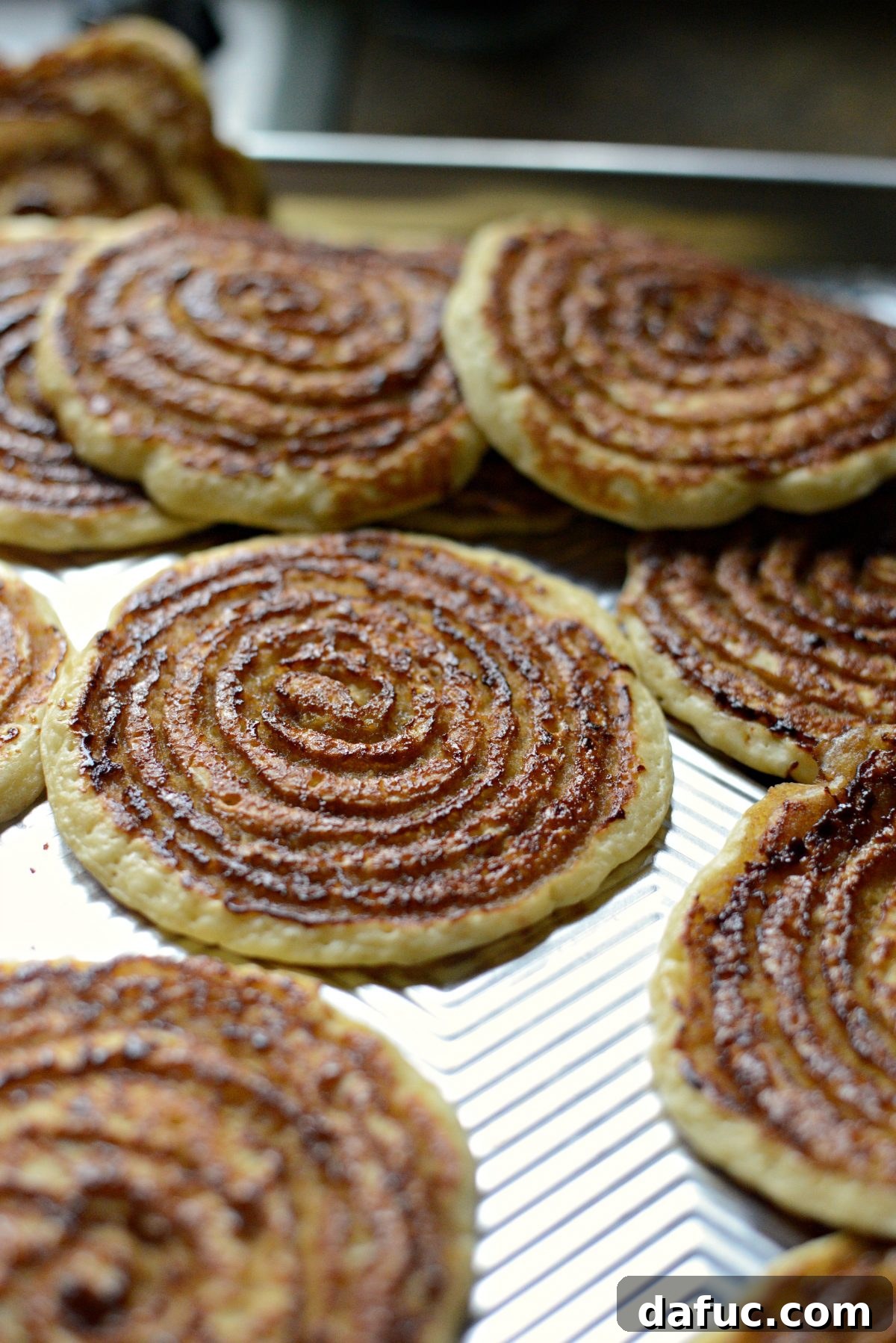 Dreamy Cinnamon Swirl Stacks 17 Keeping pancakes warm in a low oven