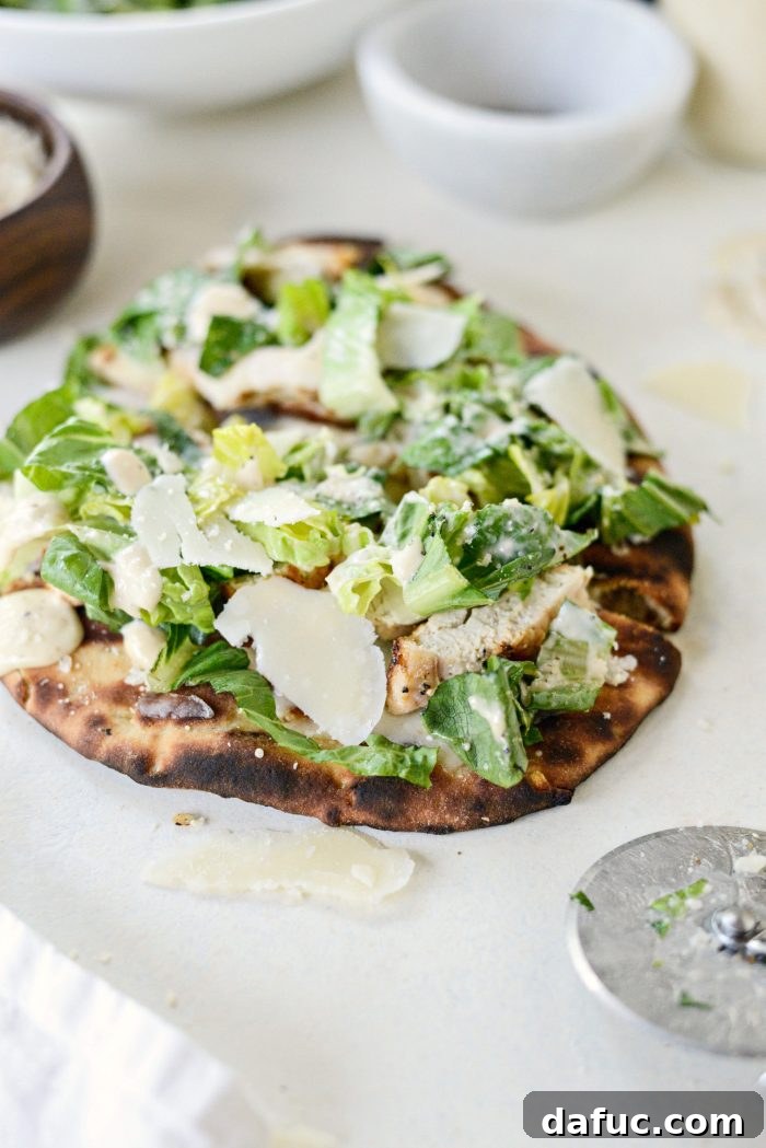 Zesty Grilled Caesar Chicken Pizza 11 Grilled Chicken Caesar Pizza
