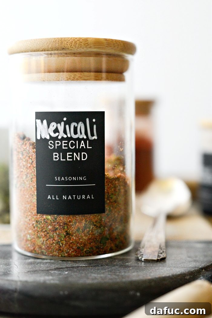 Mexicali Seasoning shaker with food application