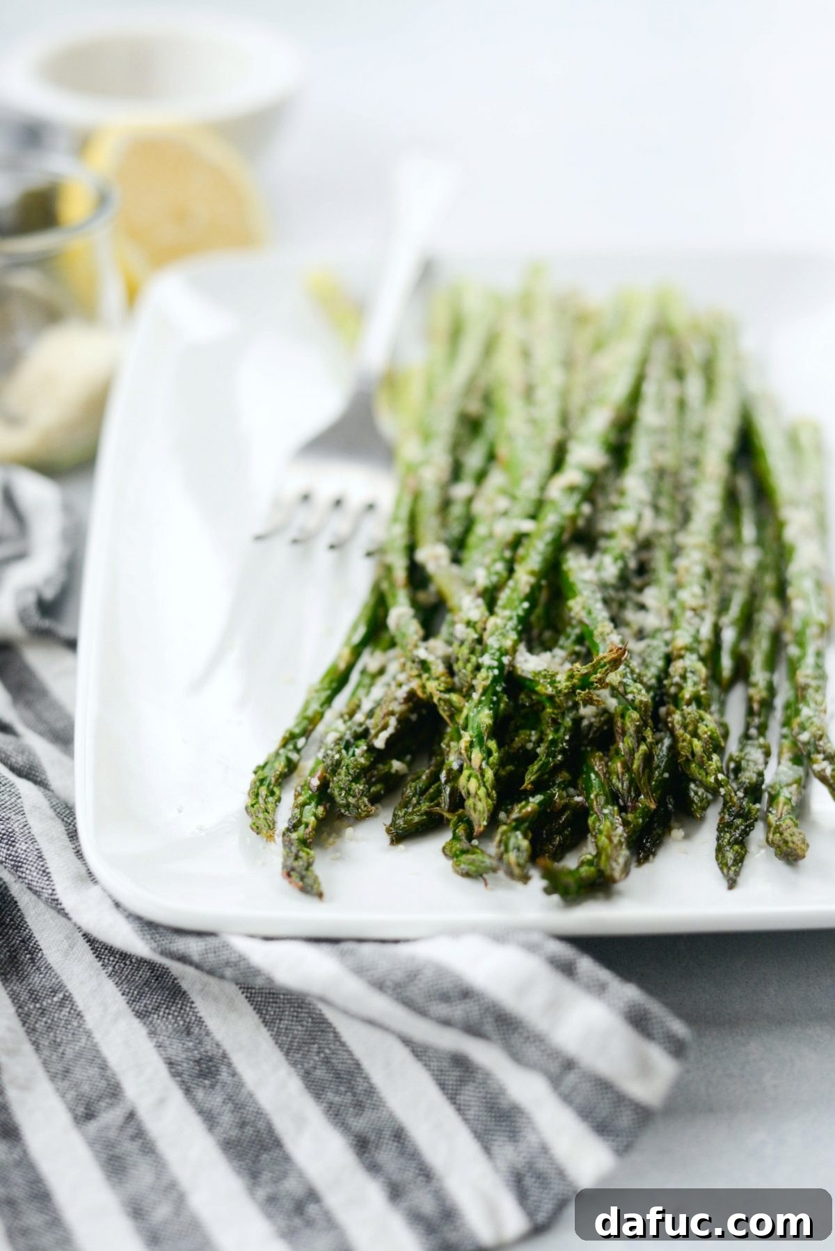 Zesty Garlic Parmesan Asparagus Roast 13 Plated Garlicky Lemon Parmesan Roasted Asparagus