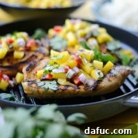 Grilled Cuban Mojo Chicken with Mango Salsa