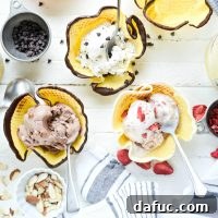 Homemade Waffle Cone Bowls